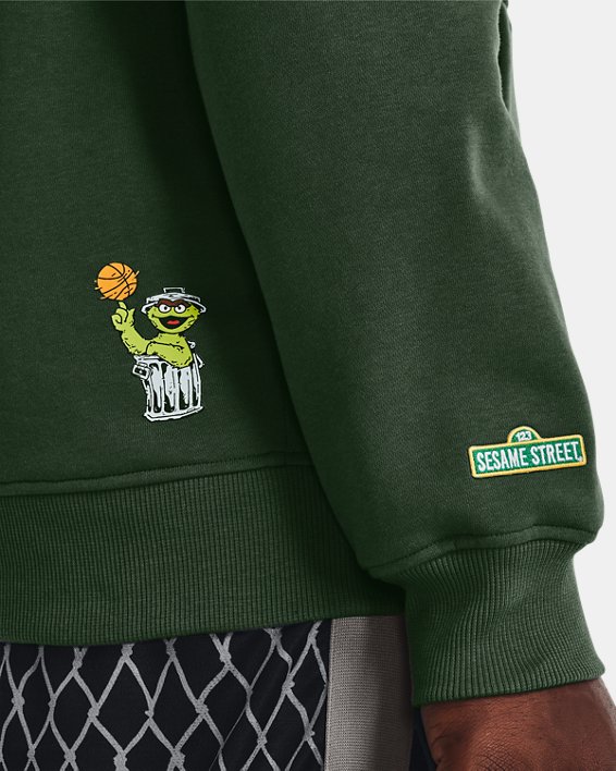 男士Curry Sesame Street Grouch連帽上衣, Green, pdpMainDesktop image number 2